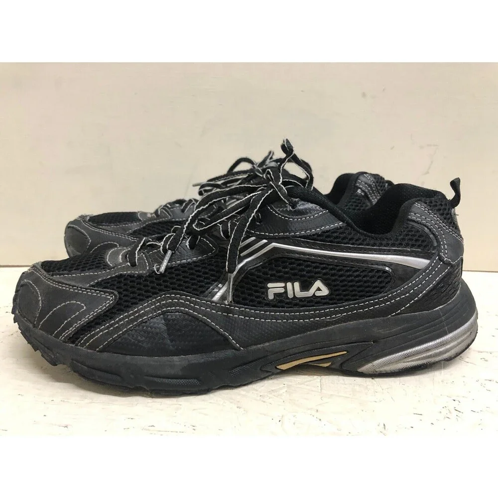 Fila Men Black Lace Up Athletic Shoes size US 13 -EUR 47 -- 1SR124LZ 007--